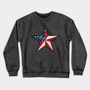 American Patriot Barn Star Crewneck Sweatshirt